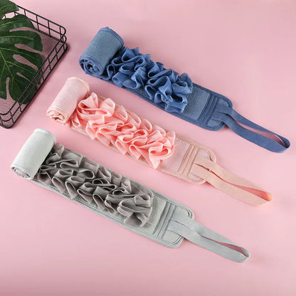 2-in-1 Pullback Towel Strong Rubbing Back Bath Towel Bath Bar Bath Flower Rubbing Mud Home Rubbing Bath Towel