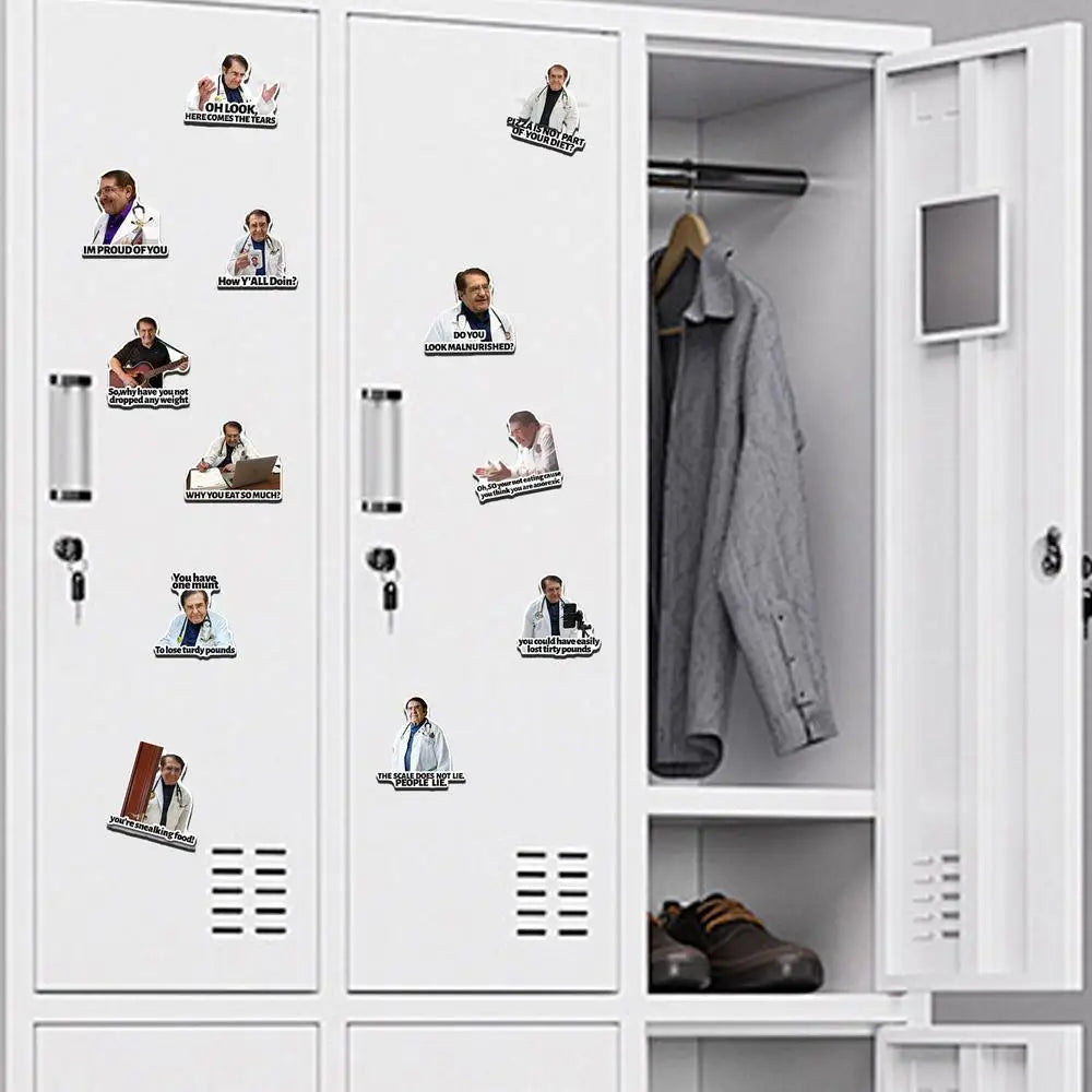 Doctor Fridge Magnet 12PCS Doctor Phrase Magnets Funny Kitchen Fridge Magnets for Refrigerator Car Motivational Diet Helper