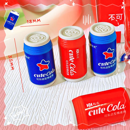 school teacher gift back to school supplies Aesthetic cute stationery Kawaii object funny erasers Drinks rubber cute things byUm