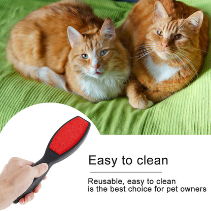 2PCS Cheapest Lint Remover 2 Sided Reusable Electrostatic Woolbrush Cat Pet Hair Remover Fabric Shaver Brush For Sofa Clothes