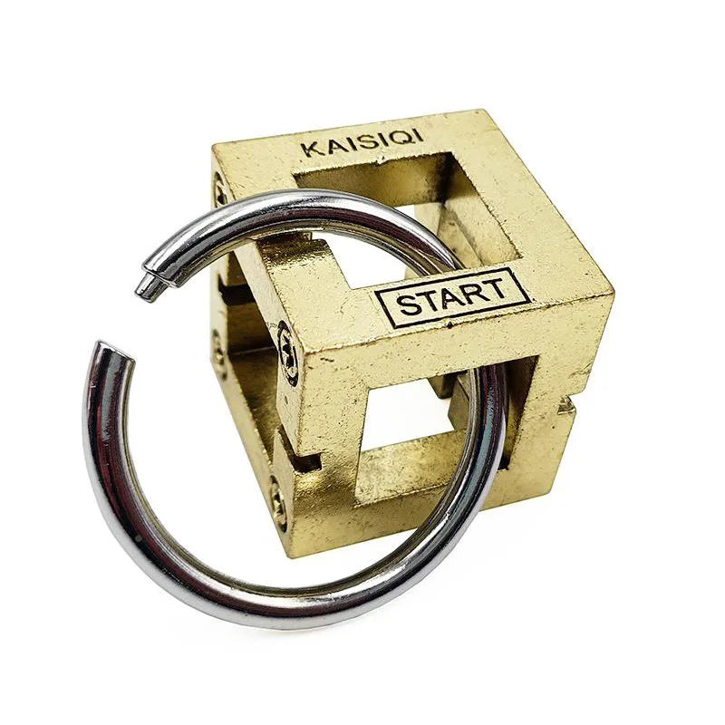 Puzzle Box For Adults Metal IQ Brain Teaser Fidget Toys Decompression Juguetes Y Aficiones Juegos De Ingenio Logica