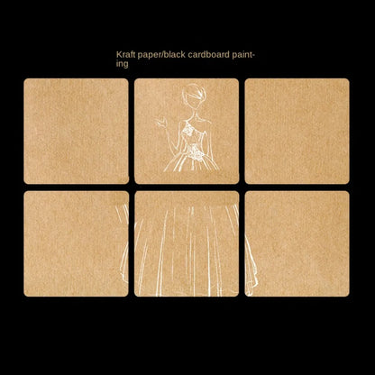 3Pcs Art Supplies Charcoal Pencils Set Drawing Pencil Soft/Medium/Hard Black White Charcoal Pencil