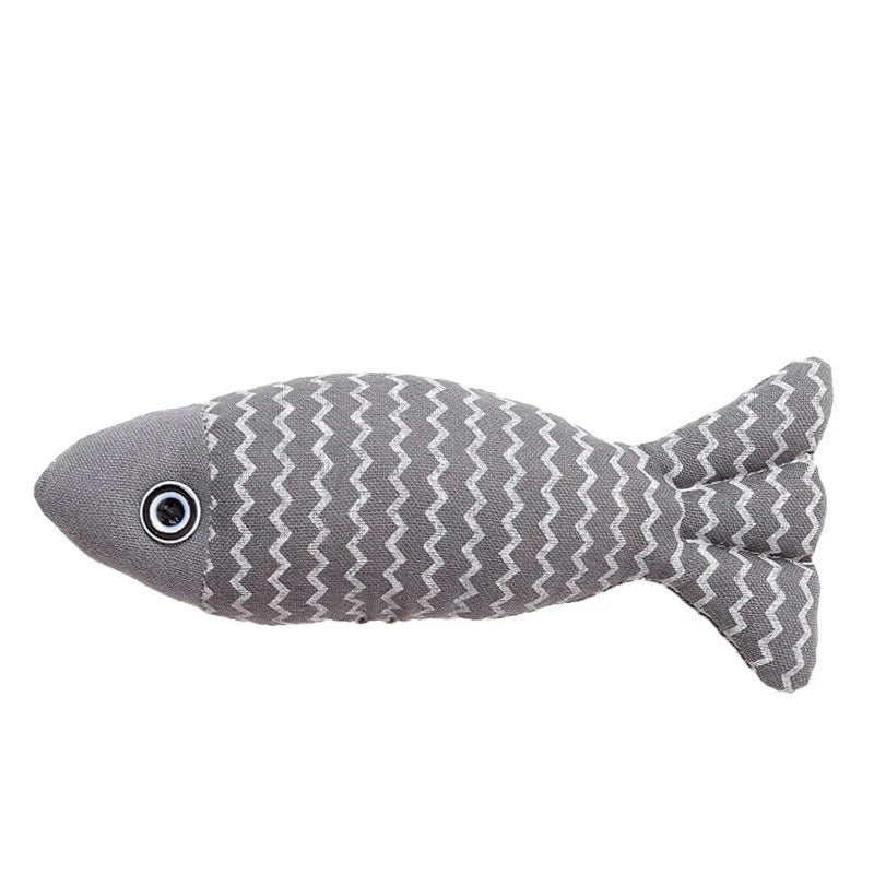 Cat Fish Toy Cat Scratcher Catnip Toy Interactive Simulation Fish Cat Mint Fidget Toys Stuffed Playing Toy For Cat Kitten