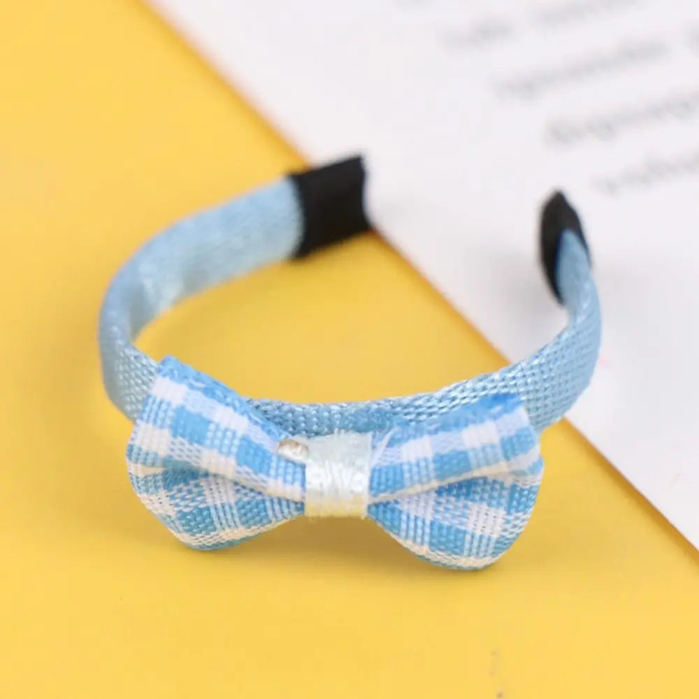 Fashion 1/12 Dollhouse Accessories Doll Bow Headband ob11 Handmade Dolls Boutique Decorations DIY Doll Hair Accessories