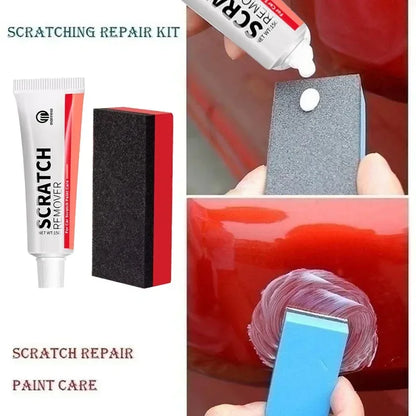 Car Scratch Remover Car Polishing Paste with Sponge, Car Body Paint Care Kit Paint Repair Spray Paint for Car and Motorcycles