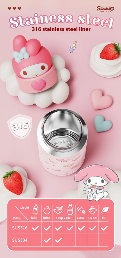 Cartoon Insulated Cup With High Appearance Children'S Water Cup Cute And Portable Student Food Grade Insulated Water Cup Gift