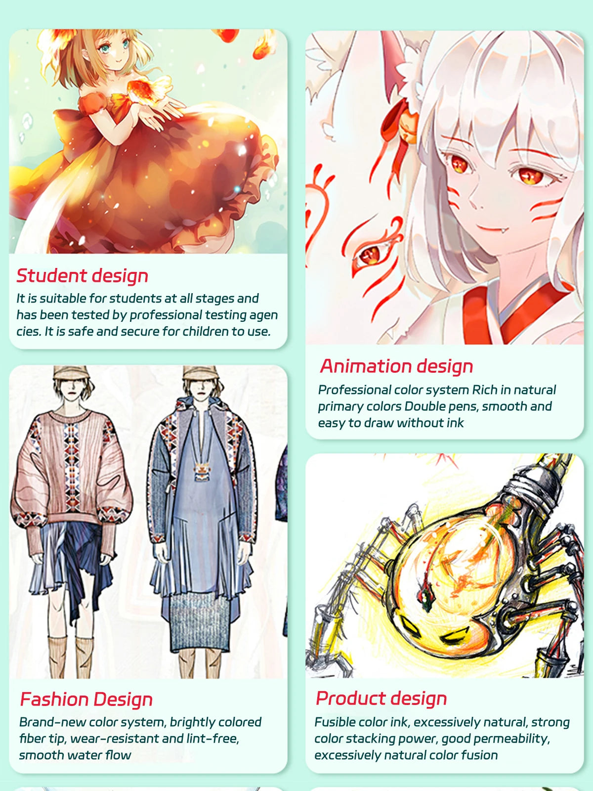 24-168 Color Alcohol Double-ended Oily Marker Painting Art Set Office Culture and Educational Supplies