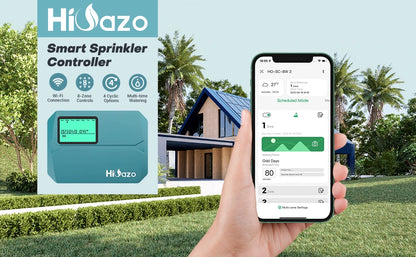 INKBIRD Wi-Fi Smart Sprinkler Controller 8-Zone Watering Irrigation Timer With Free App Monitoring Seasonal Adjustment Rain Skip