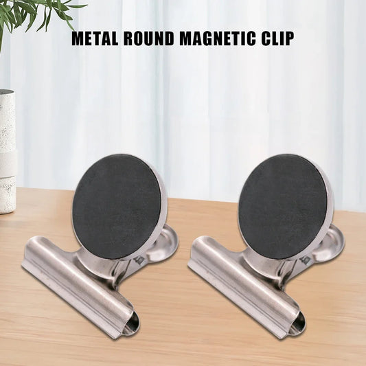 12/60pcs Fridge Strong Clips Magnets Scratch Free Detailed List Display Fastener Powerful Magnetic Paper Clip for Refrigerator