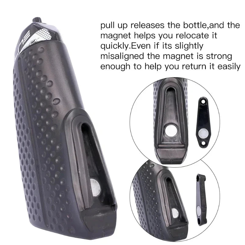 Cycling Bottle Hands-Free Mounted Hydration Profile Design Magnetic  aero Squeeze Fitness Cycling Bottle Triathlon Water Bottle