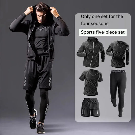 Sports kit men's running equipment 2024 spring and summer new training morning run outdoor quick-drying coat fitness clothing