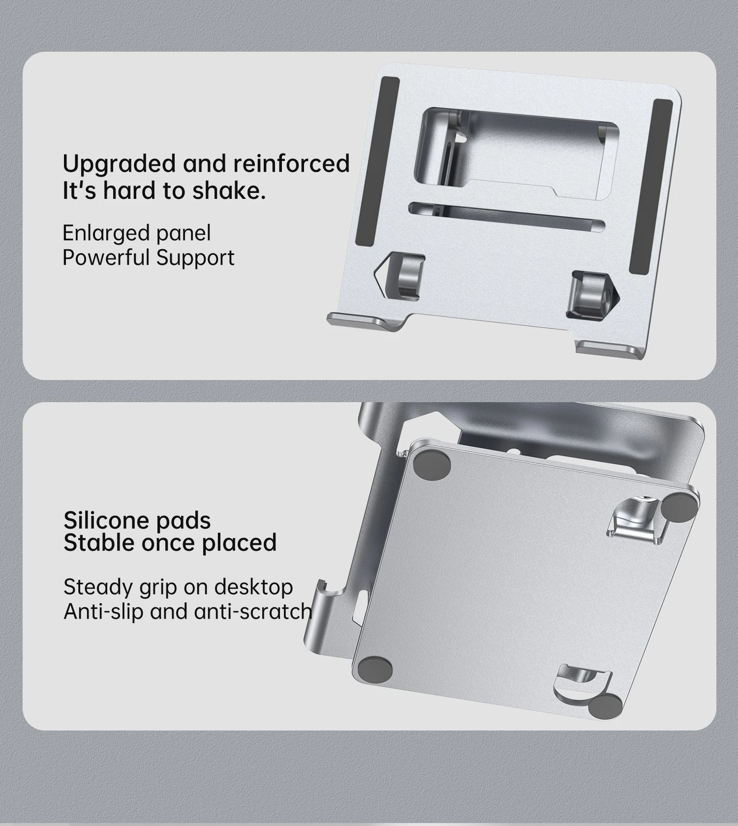 Tablet Stand, Swivel Tablet Stand with 360 Rotating Base, Adjustable Tablet Holder for Drawing, Compatible with iPad Pro/Air/Min