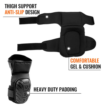 New Professional Heavy Duty EVA Foam Padding Knee Pads with Comfortable Gel Cushion and Adjustable Straps for Working, Gardning