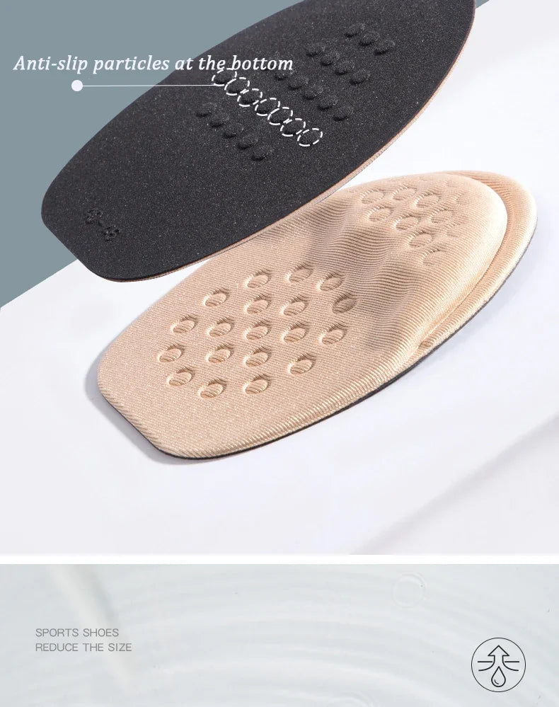 Half Insoles for Shoes Inserts Forefoot Insert Non-slip Sole Cushion Reduce Shoe Size Filler High Heels Pain Relief Shoe Pads