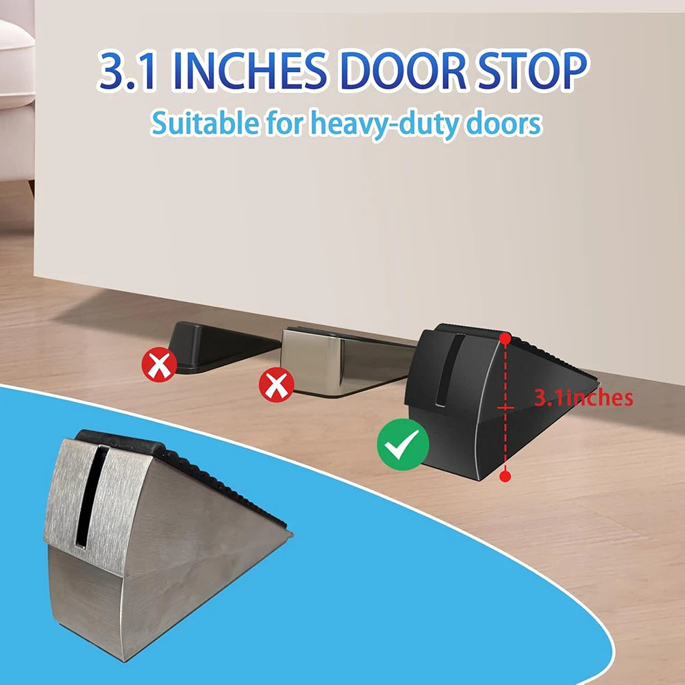 Spring enhanced door stopper, anti-collision door plug, door stopper, windproof door stopper, door wedge, door stopper