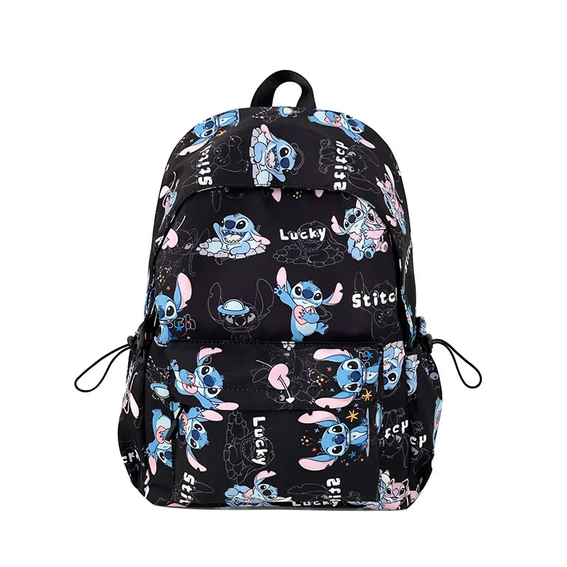 New Student Backpacks Stitch Printed Schoolbags Trendy Backpacks Large-capacity Lightweight Student Casual Bags Anime Schoolbags