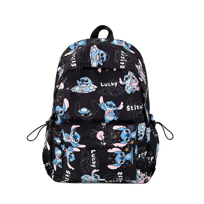 New Student Backpacks Stitch Printed Schoolbags Trendy Backpacks Large-capacity Lightweight Student Casual Bags Anime Schoolbags