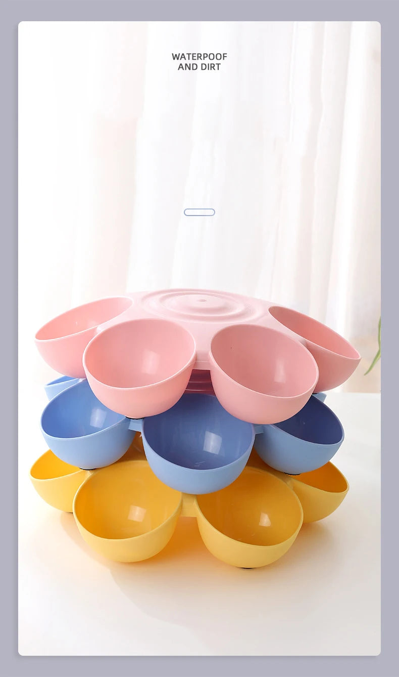 Six-in-one Dog Bowl Puppy Slow feeder Dog Bowl Cat Water Bottle flower-shaped cat Water feeding bowl Healthy Eating plate Pet ac