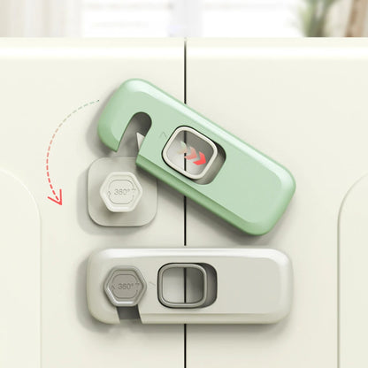 5pcs Home Refrigerator Lock Self-Adhesive Fridge Freezer Door Catch Lock Toddler Kids Child Cabinet Safety Lock Baby Safety Lock