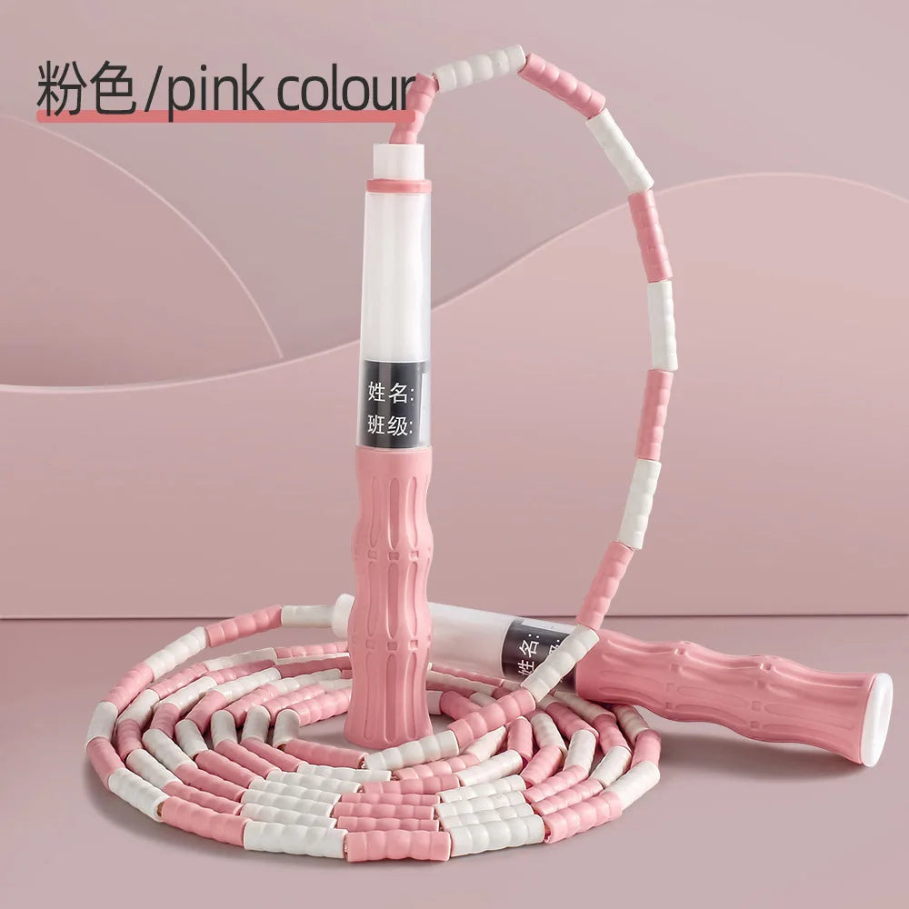 Bamboo Jump Rope for Elementary School Students Kindergarten Children Adjustable Race Racing Outdoor Sports Rope