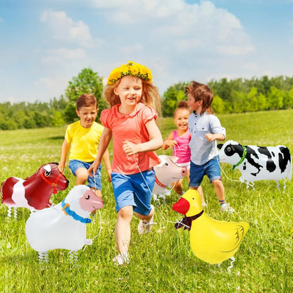 1pc Farm Animal Balloon Farm Animals Walking Balloons for Kids Birthday Party Decorations Farm Animal Birthday Party Supplies