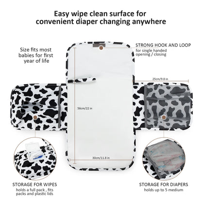 Changing Pad Detachable Travel Changing Pad Fully Padded Lightweight & Waterproof Diaper Changing Pad Baby Shower Gifts