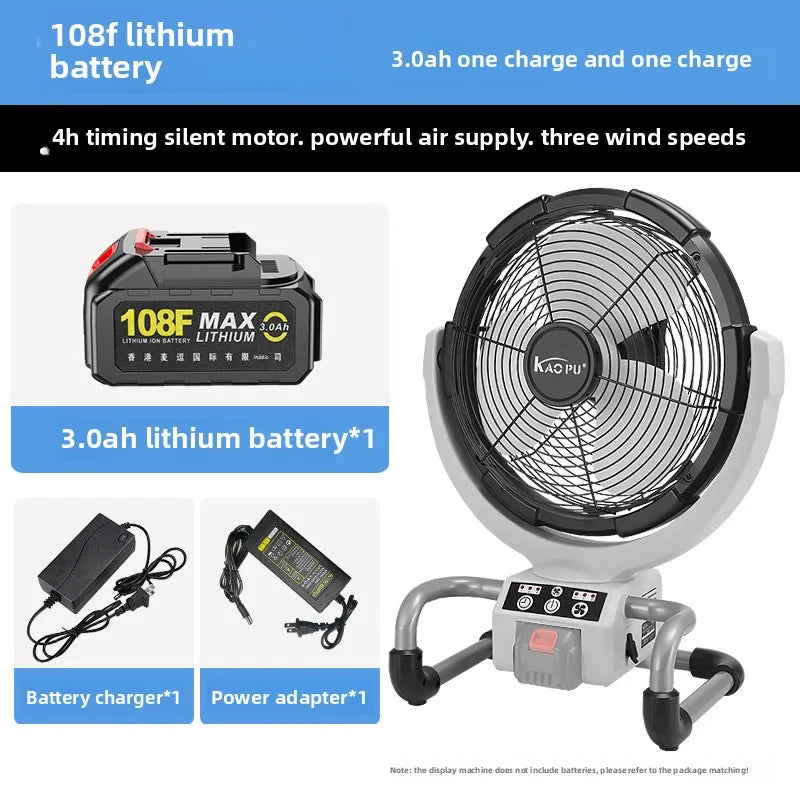 Portable air circulation fan