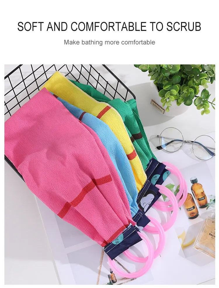 Bath Washers A Long Back Pulled Stripping and Scrubbing Bath Towel for Rubbing Wash and Rub Dirt