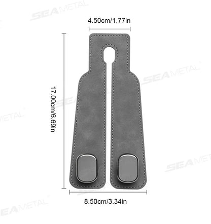 BLALION Car Seat Headrest Hook Universal Hidden Auto Hook Suede Metal Hanging Hooks Interior Seat Back Hanger Hook Accessories