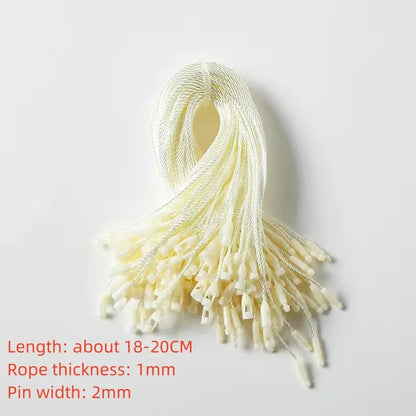 100pcs 20cm Length Clothing Tag  Loop Pins Security Loop Tag Fasteners Price Tag Fastener