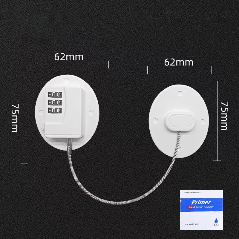 1 Piece Child Protection Locks Baby Cabinet Door Locks Refrigerator Locks High-Rise Anti-Falling Building Safety Code Lock