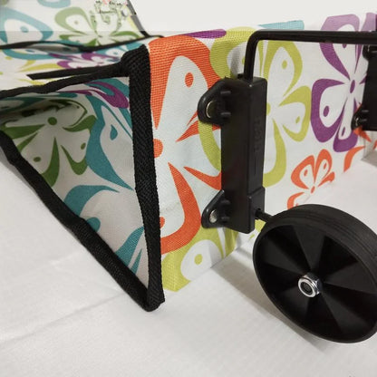 Portable Folding Reusable Shopping Bags Small Pull Cart Buy Shopping Trolley Bag With Wheels Fruit Vegetables Bag Food Organizer
