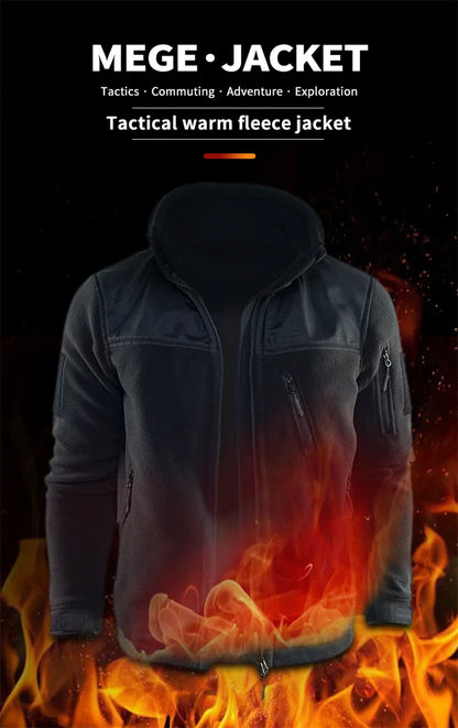 Winter Tactical Fleece Jacket Military Army Jacket Thermal Warm Camouflage Work Coats Mens Clothes Husband  Field Jacket Outwear