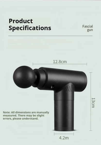 Portable Mini Fascia Gun Handheld Massage Gun Vibration Muscle Massager Deep Tissue Massager for Body Back Neck Leg Foot