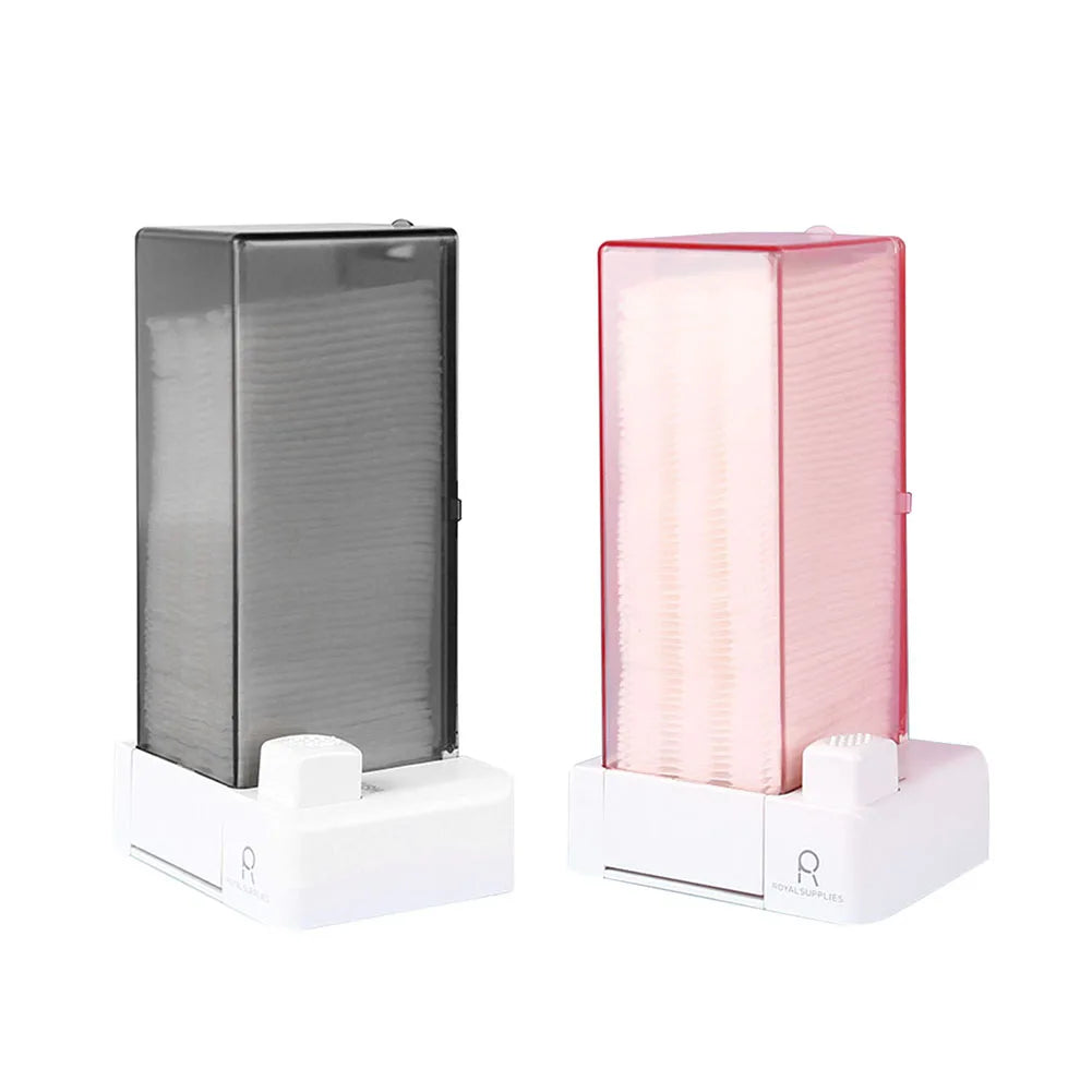 Automatic Cosmetic Makeup Cotton Box Press Type Cotton Pads Dispenser Wall Hanging Makeup Cotton Organizer Container Dispenser