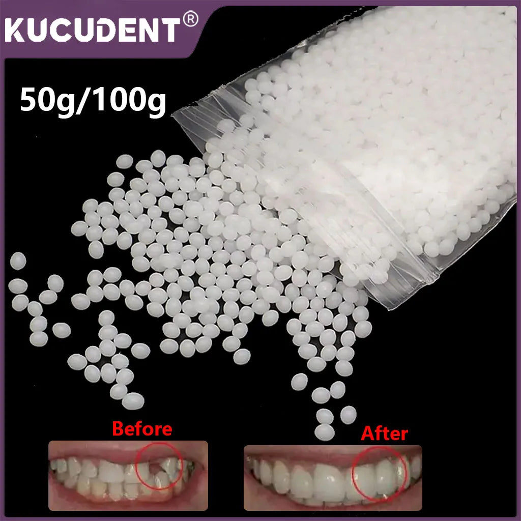 100g/50g Dental Resin Shapeable Teeth Glue Temporary Filling Teeth Repair Makeup Particles Teeth Whitening Tooth Beauty Tools