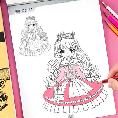 Art Supplies Novice Hand Drawn Tutorial Studying Tracing Line Draft Book Sketch Zero Basic Drawing Copy Book Student