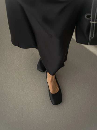 FEDONAS Fashion Classic Soft Genuine Leather Flats Shoes Elegant Basic Square Toe Flats Platforms Spring Summer Office Shoes