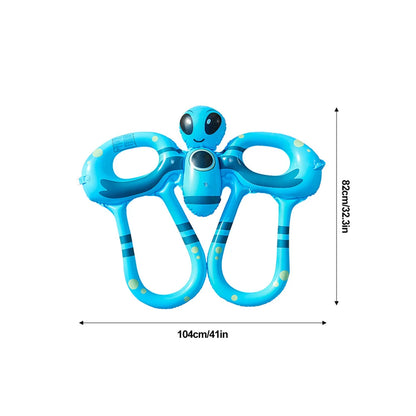 PVC Drifting Safety Vest Lightweight Inflatable Buoyancy Vest Portable Adjustable Webbing Safety Buckle Swim Pool Accessories