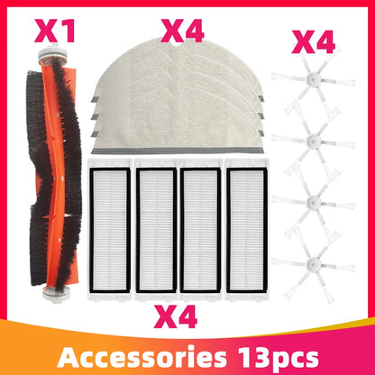 Replacement For Xiaomi XIAOWA E352 Main Side Brush Hepa Filter Mop Cloths Robot Vacuums Accessories Spare Part