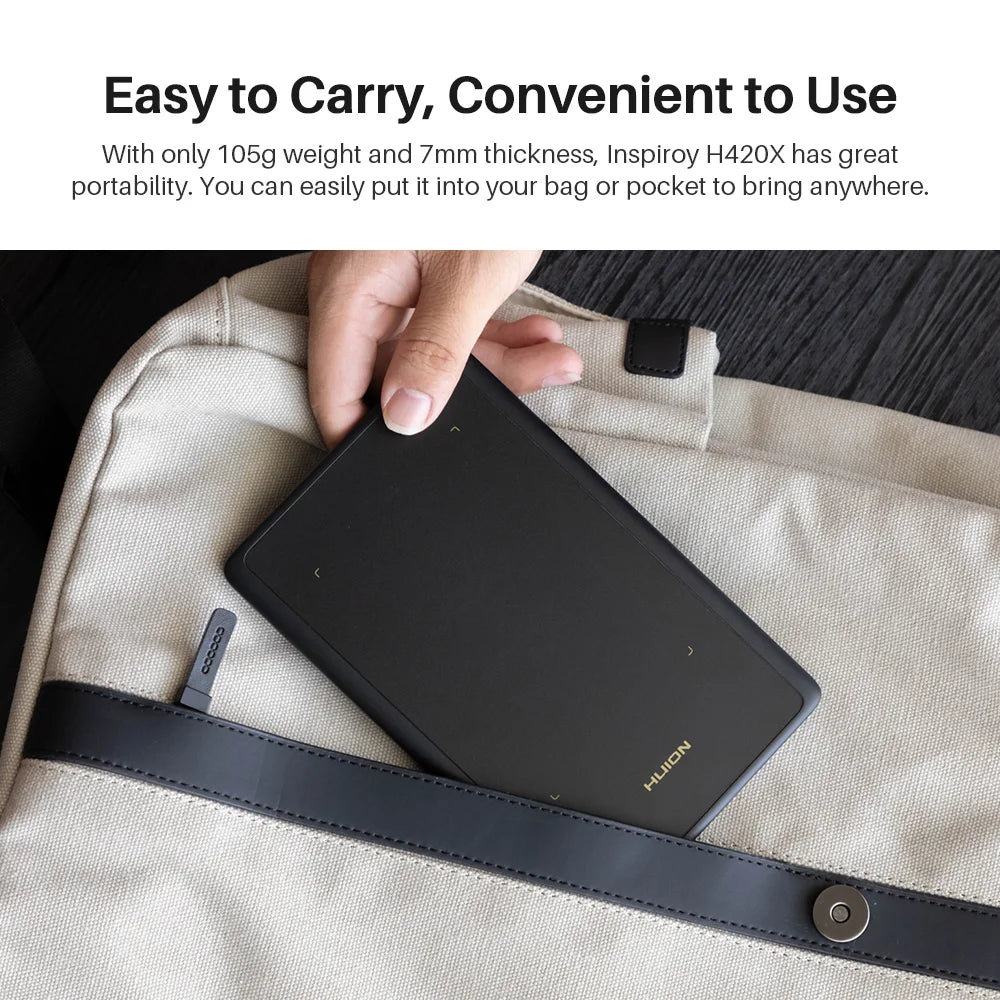 Graphics Tablet HUION H420X Digital Drawing Tablet Graphic Tablet for Painting with Battery-Free Pen PW100 8192 L