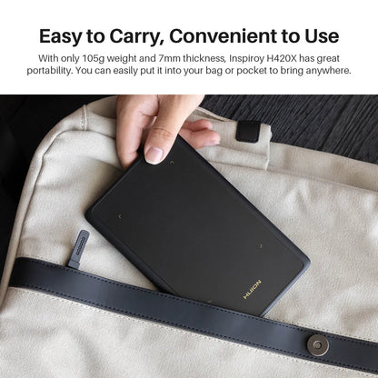 Graphics Tablet HUION H420X Digital Drawing Tablet Graphic Tablet for Painting with Battery-Free Pen PW100 8192 L