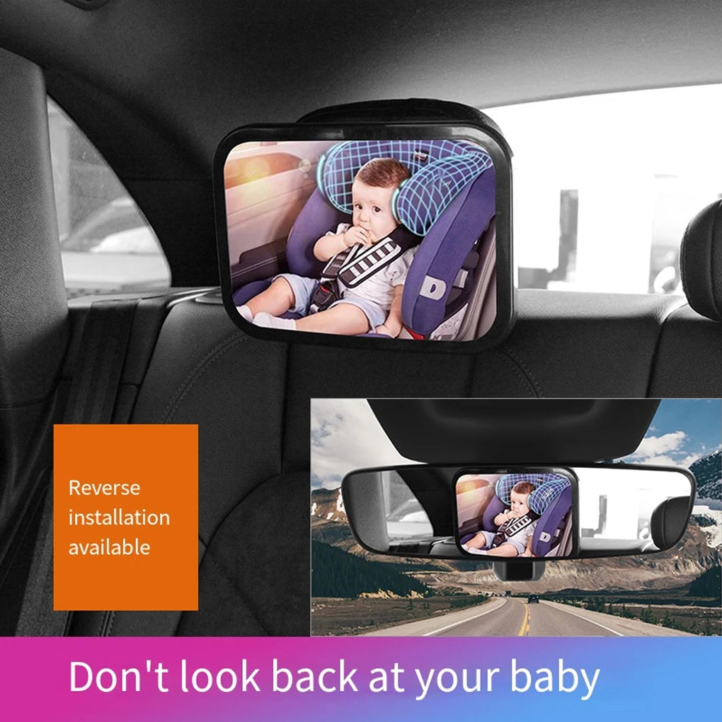 Car Rearview Mirror Adjustable Baby Mirrors Car Back Seat Rearview Facing Headrest Mount Child Infant Safety Monitor Accessories