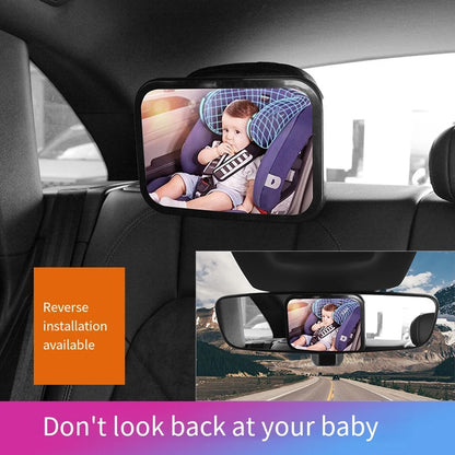 Car Rearview Mirror Adjustable Baby Mirrors Car Back Seat Rearview Facing Headrest Mount Child Infant Safety Monitor Accessories