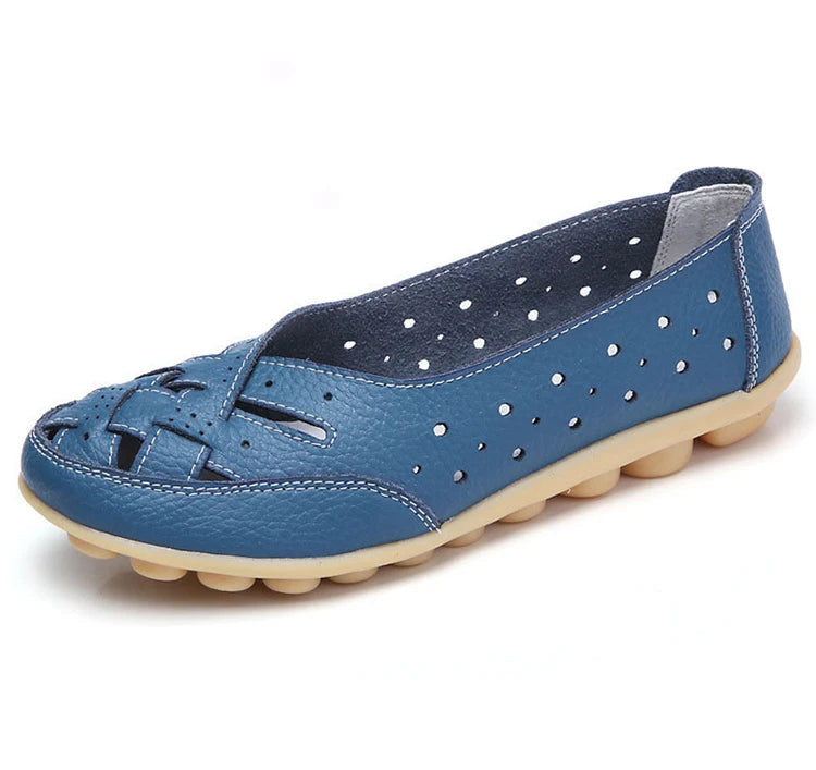 Shoes Women  2025 Soft Leather Shoes White Women's Loafer Slip On Flats Zapatos De Mujer Flat Shoes Women Casual Footwear Female