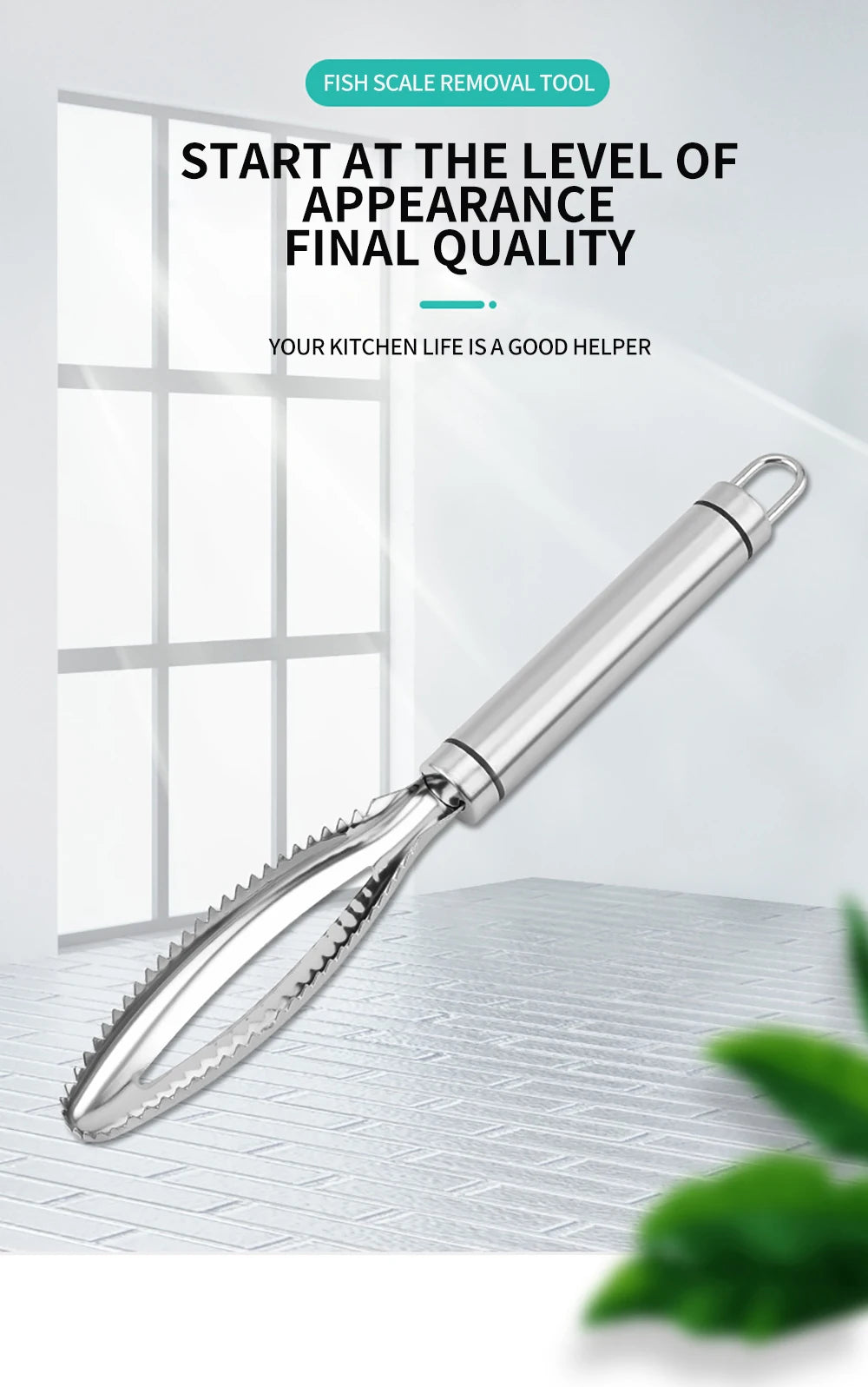 Kitchen accessories Stainles Fish Scales Scraping Graters Fast Remove Fish Cleaning Peeler Scraper Fish bone tweezers tool gadge