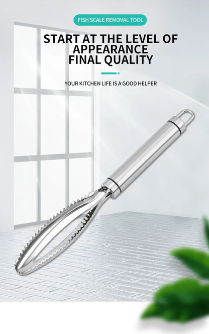 Kitchen accessories Stainles Fish Scales Scraping Graters Fast Remove Fish Cleaning Peeler Scraper Fish bone tweezers tool gadge
