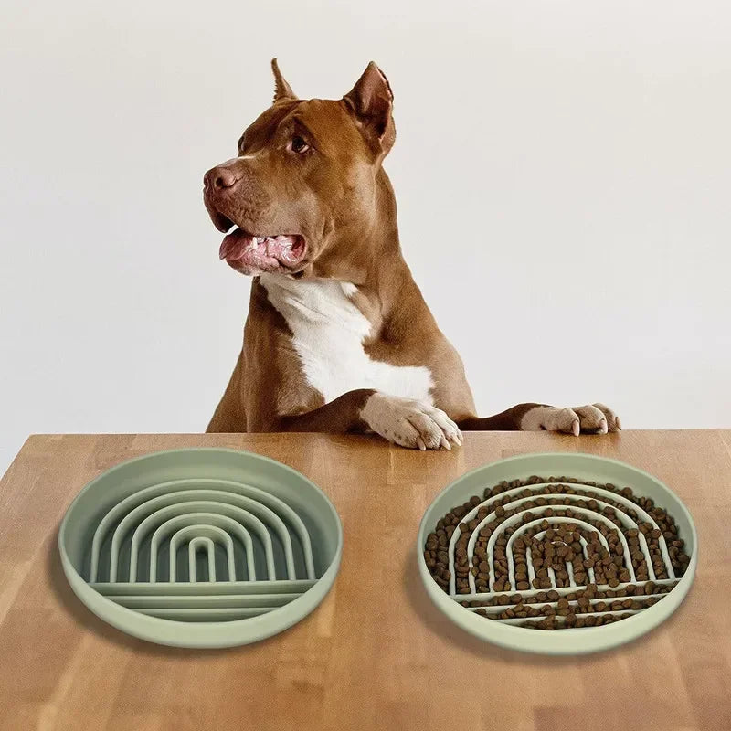 Slow Food Bowl Silicone Dog Lick Mat for Dogs Pet Slow Food Plate Non-sliping Pet Anti-choking Feeder Dog Food Bowl Pet Supplies
