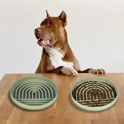 Slow Food Bowl Silicone Dog Lick Mat for Dogs Pet Slow Food Plate Non-sliping Pet Anti-choking Feeder Dog Food Bowl Pet Supplies