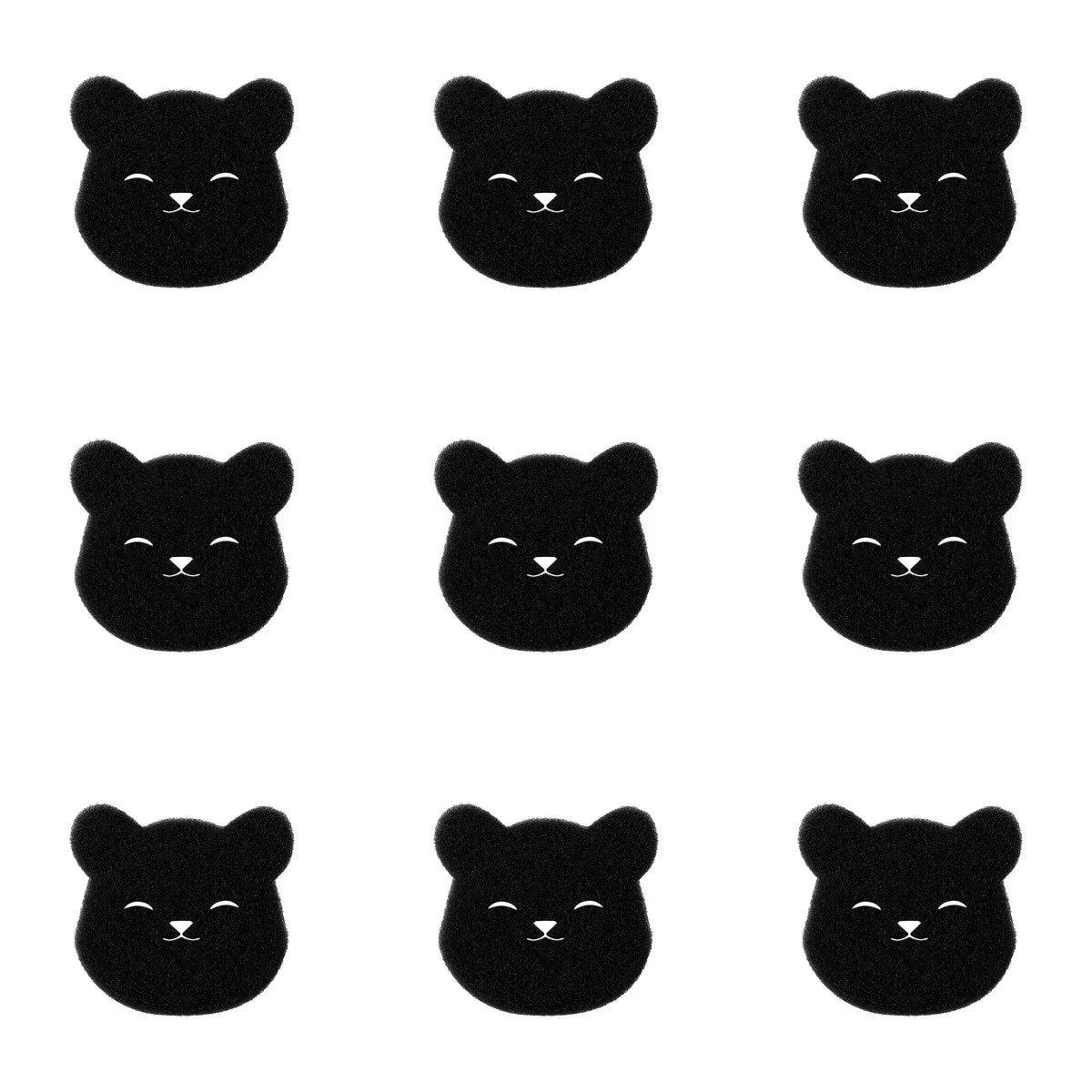 9PCS Pet Hair Remover Bear Shape Laundry Ball Washing Machine Lint Catcher Reusable Clothes Sofa Cat Dog Hair Cleaning Sponge